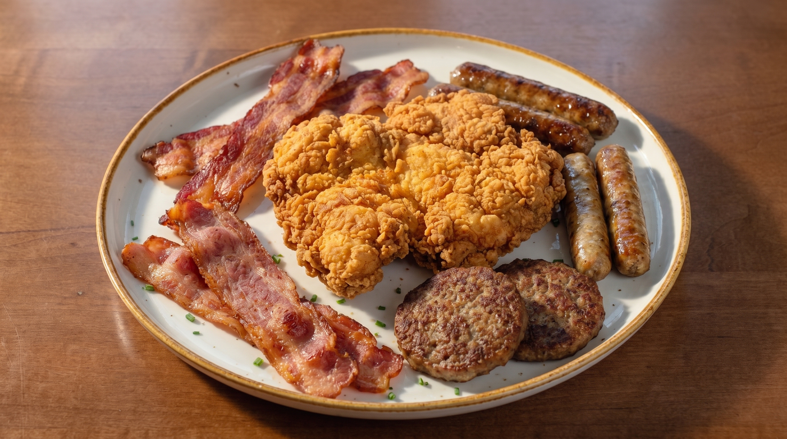 Breakfast Meat — Bacon, turkey bacon, soy bacon, sausage, chicken sausage, or soy sausage. — Sides at SOLENA Brunch & Bar in Corso Italia, Toronto