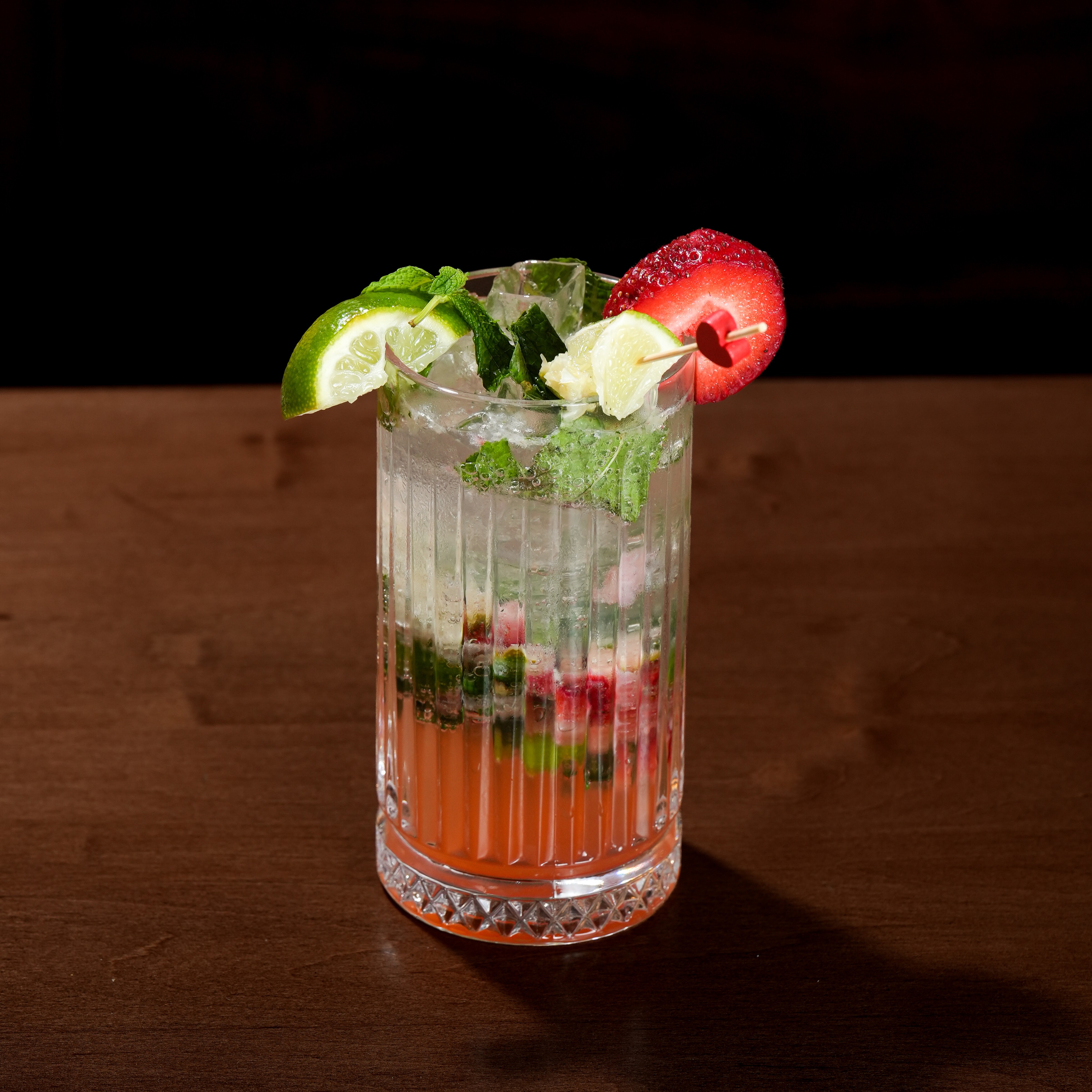 Strawberry Mojito — brunch cocktails plate — Brunch Cocktails at SOLENA Brunch & Bar in Corso Italia, Toronto