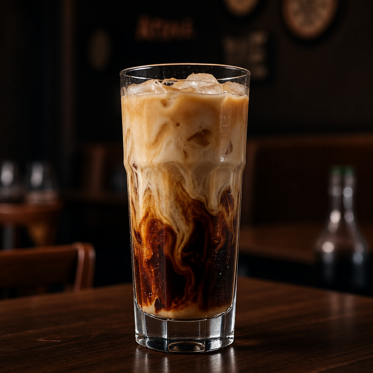 Iced Latte — Espresso over ice with milk. — Coffee Bar at SOLENA Brunch & Bar in Corso Italia, Toronto
