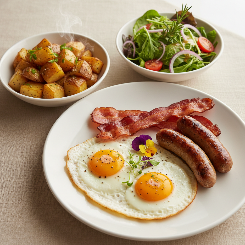 Classic Three Eggs & Meat