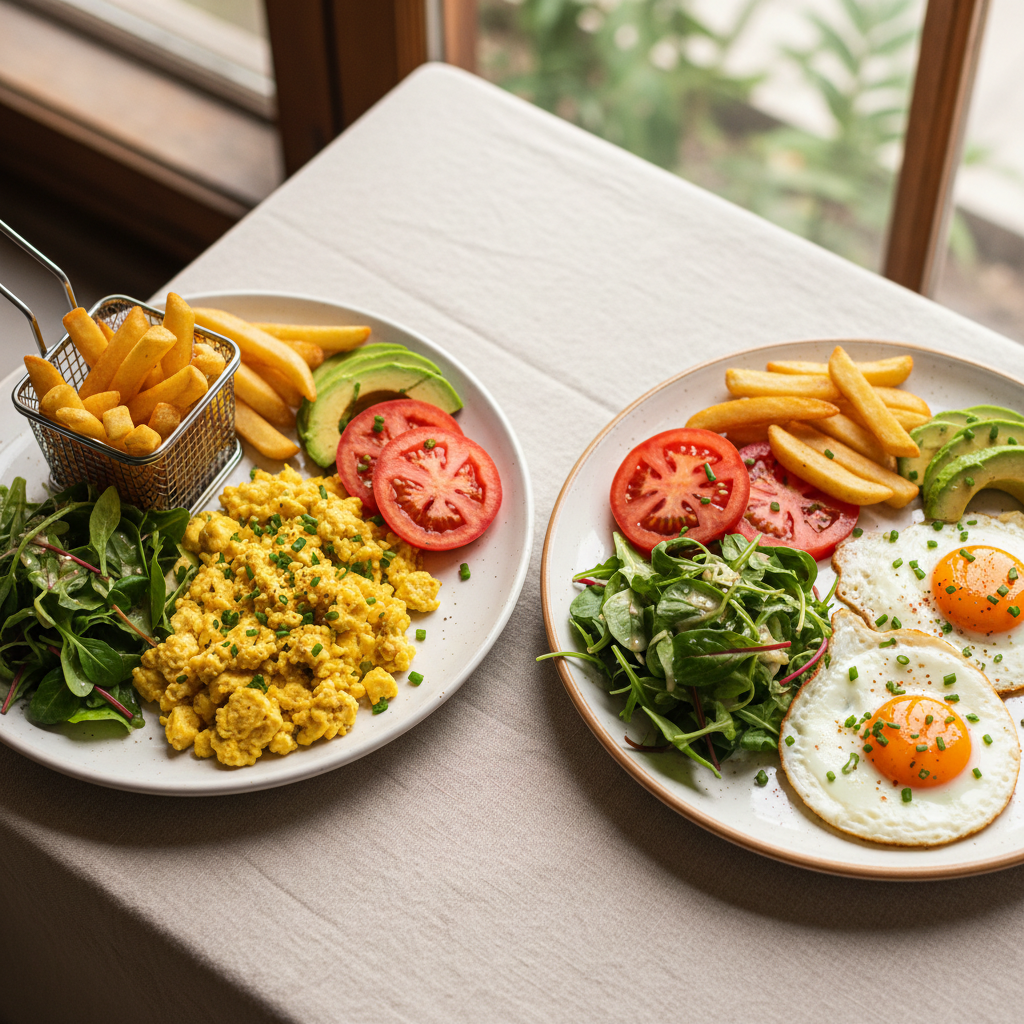 Vegan Eggs Tomato & Avocado