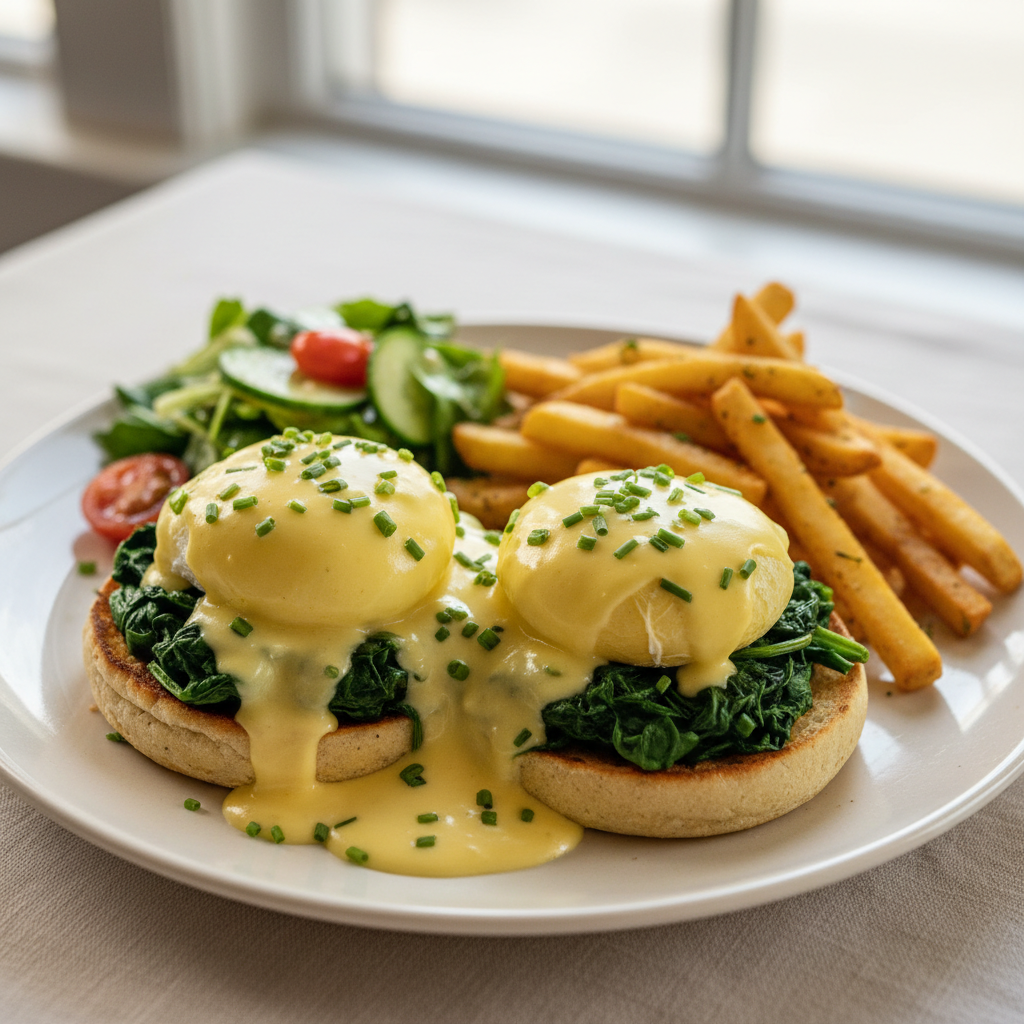 Vegan Florentine Benedict
